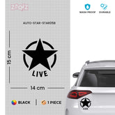 Zaqiz Stickers – Retro Wing Star Logo Decals